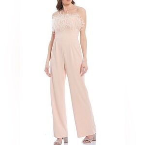 Eliza J Feather Top Jumpsuit